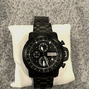 Fossil Black Stopwatch Chronograph JR-1266